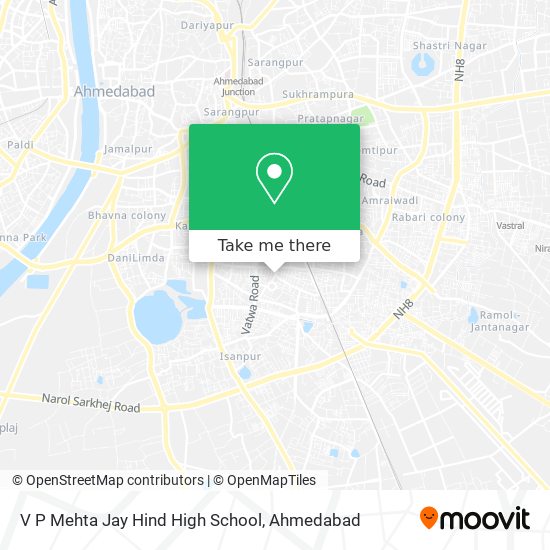 V P Mehta Jay Hind High School map