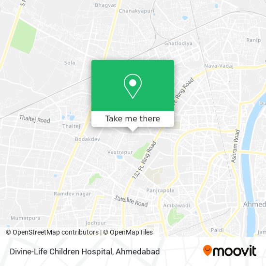 Divine-Life Children Hospital map