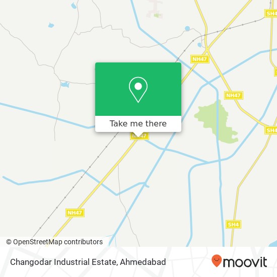 Changodar Industrial Estate map