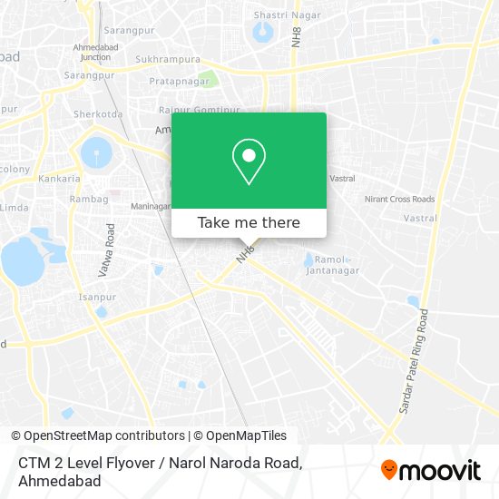 CTM 2 Level Flyover / Narol Naroda Road map