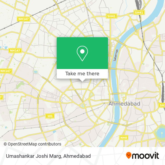 Umashankar Joshi Marg map