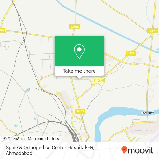 Spine & Orthopedics Centre Hospital-ER map