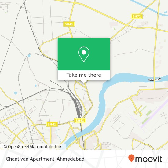 Shantivan Apartment map