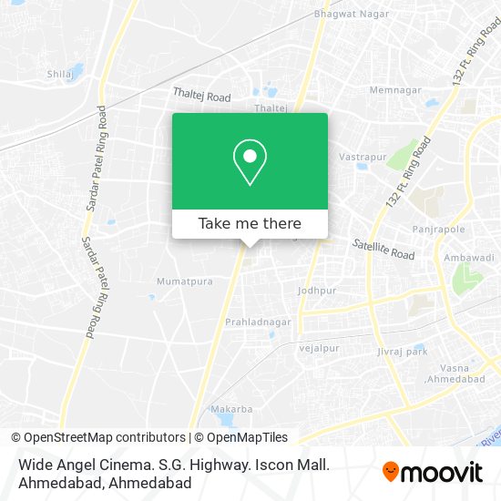 Wide Angel Cinema. S.G. Highway. Iscon Mall. Ahmedabad map