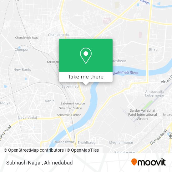 Subhash Nagar map