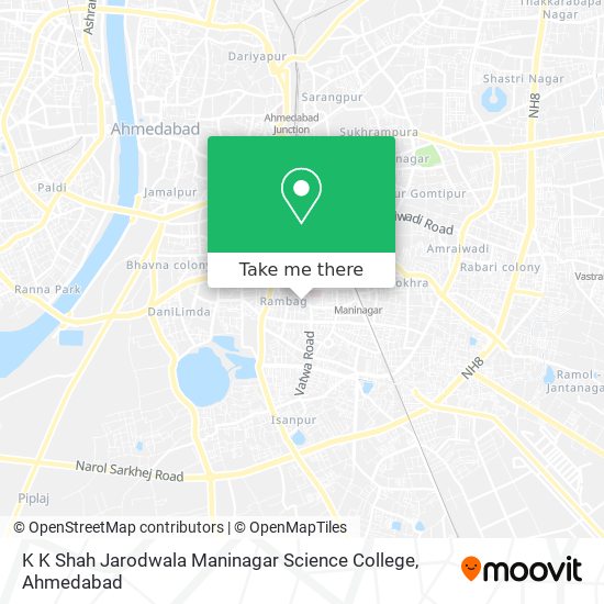 K K Shah Jarodwala Maninagar Science College map