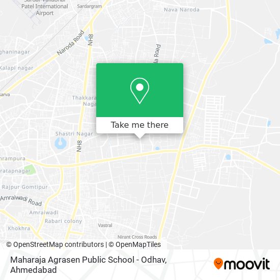 Maharaja Agrasen Public School - Odhav map