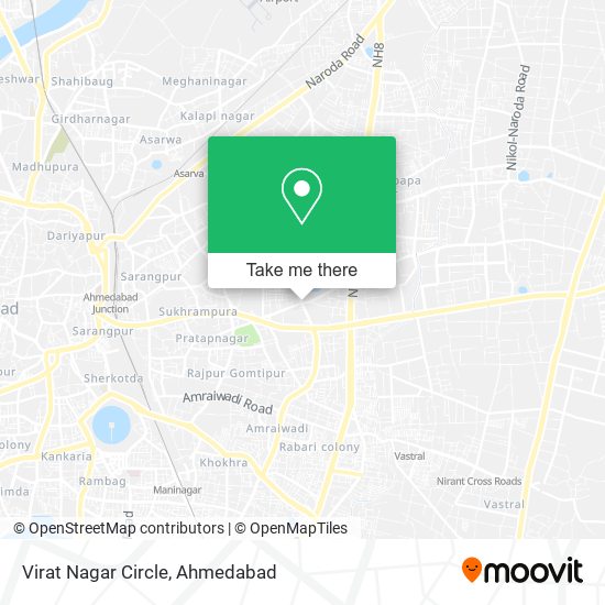 Virat Nagar Circle map