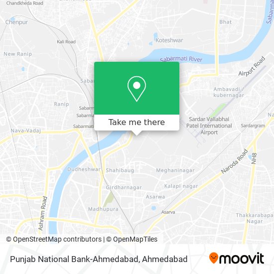 Punjab National Bank-Ahmedabad map