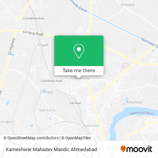 Kameshwar Mahadev Mandir map