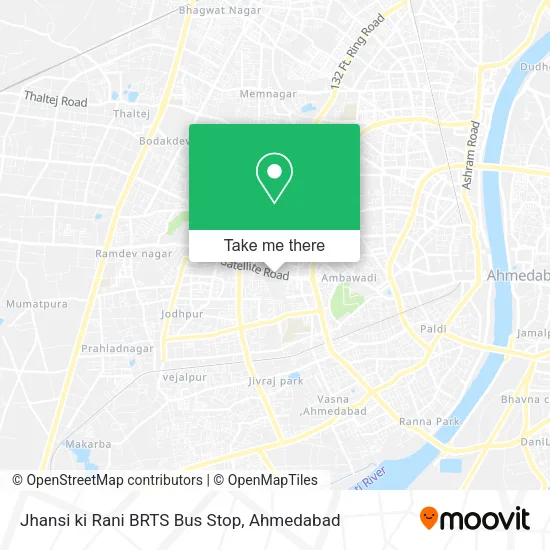 Jhansi ki Rani BRTS Bus Stop map
