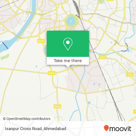 Isanpur Cross Road map