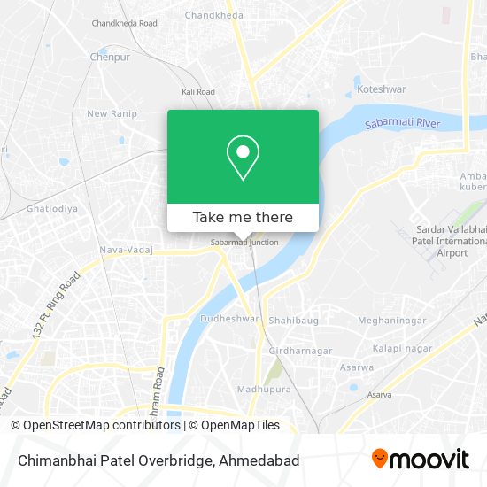Chimanbhai Patel Overbridge map