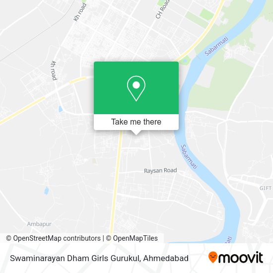 Swaminarayan Dham Girls Gurukul map