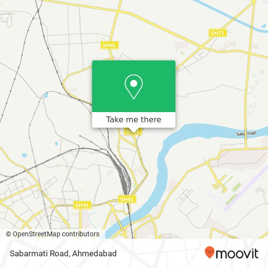 Sabarmati Road map