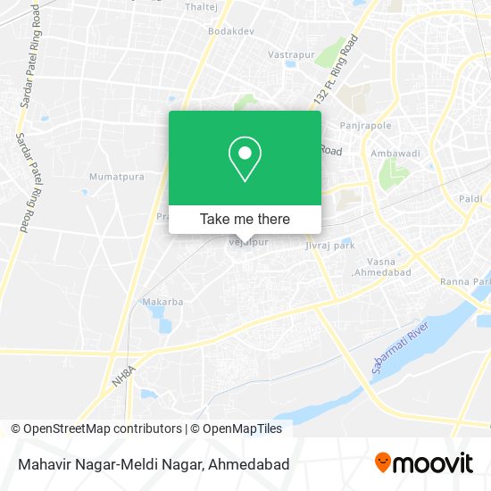 Mahavir Nagar-Meldi Nagar map