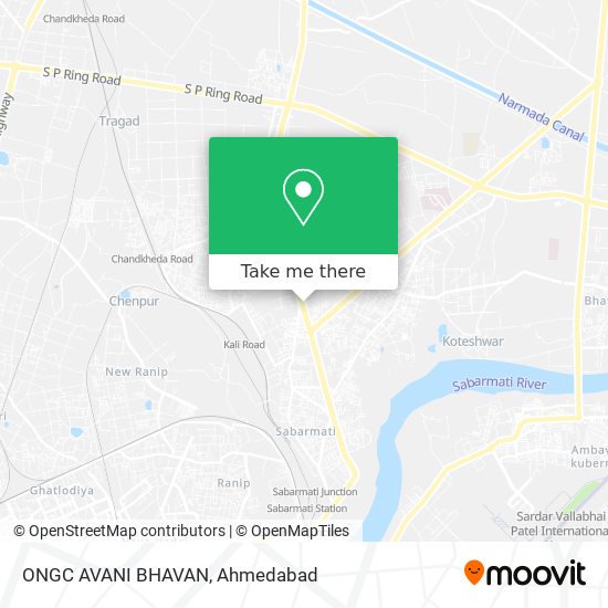 ONGC AVANI BHAVAN map