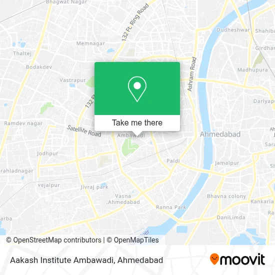 Aakash Institute Ambawadi map