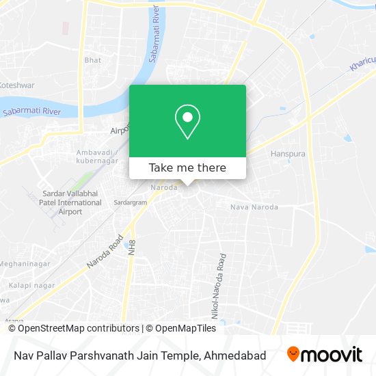 Nav Pallav Parshvanath Jain Temple map
