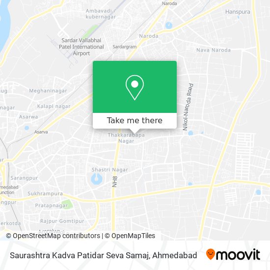 Saurashtra Kadva Patidar Seva Samaj map