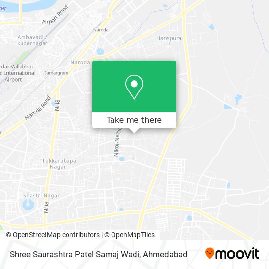 Shree Saurashtra Patel Samaj Wadi map