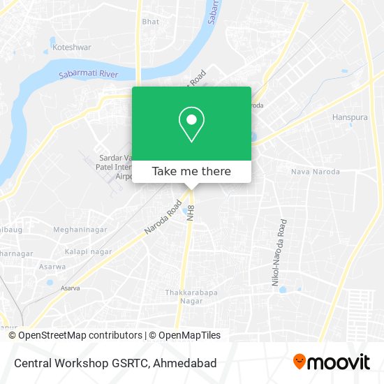 Central Workshop GSRTC map