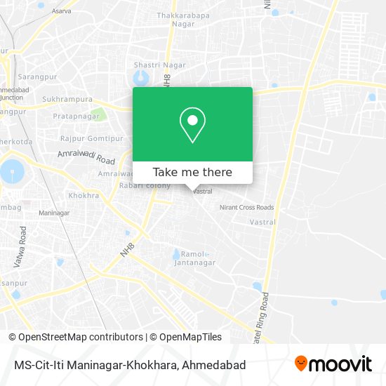 MS-Cit-Iti Maninagar-Khokhara map