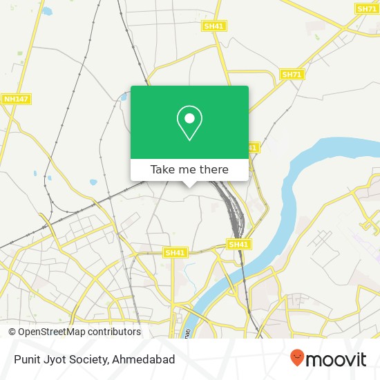 Punit Jyot Society map