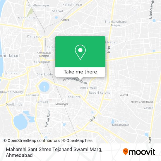 Maharshi Sant Shree Tejanand Swami Marg map