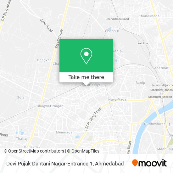 Devi Pujak Dantani Nagar-Entrance 1 map