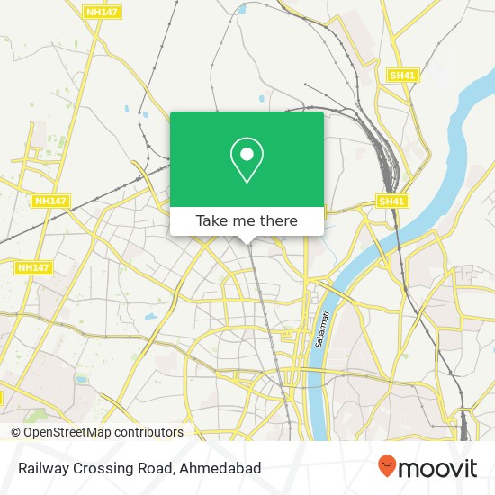 Railway Crossing Road map