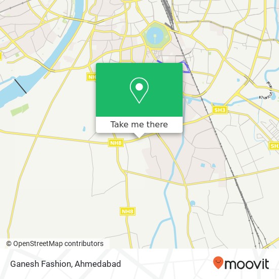 Ganesh Fashion, Ahmedabad GJ map