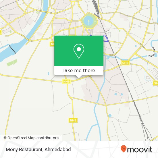 Mony Restaurant, Service Road Ahmedabad 382443 GJ map