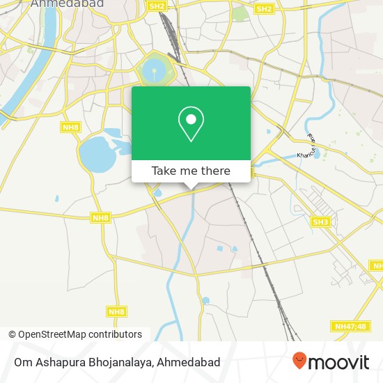 Om Ashapura Bhojanalaya, Service Road Ahmedabad 380050 GJ map