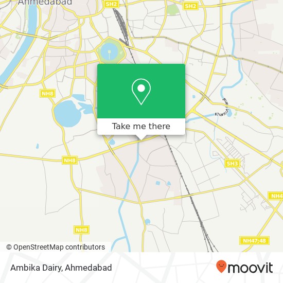 Ambika Dairy, Service Road Ahmedabad 380050 GJ map