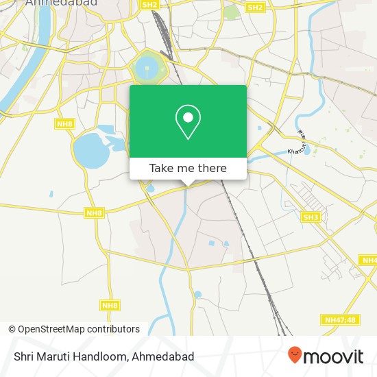 Shri Maruti Handloom, Service Road Ahmedabad GJ map