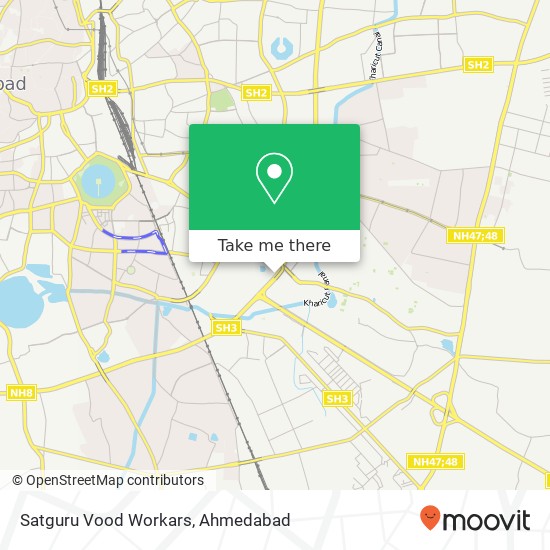 Satguru Vood Workars, Ahmedabad GJ map