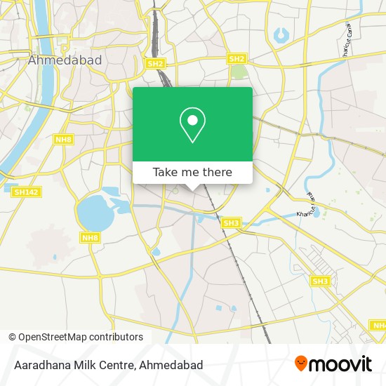 Aaradhana Milk Centre map