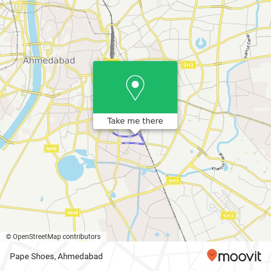 Pape Shoes, Maninagar Road Ahmedabad 380008 GJ map