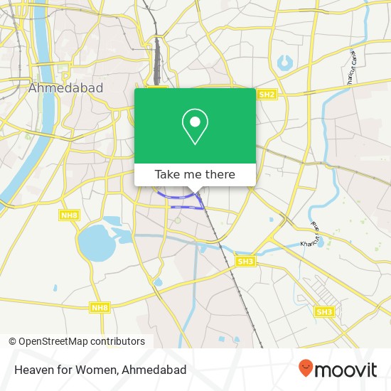 Heaven for Women, Ahmedabad GJ map