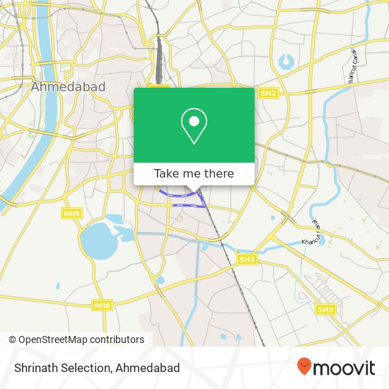 Shrinath Selection, Amadavad 380008 GJ map