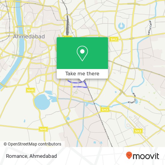 Romance, Ahmedabad 380008 GJ map