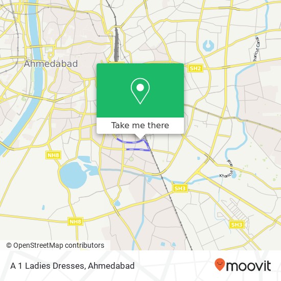 A 1 Ladies Dresses, Maninagar Road Ahmedabad GJ map