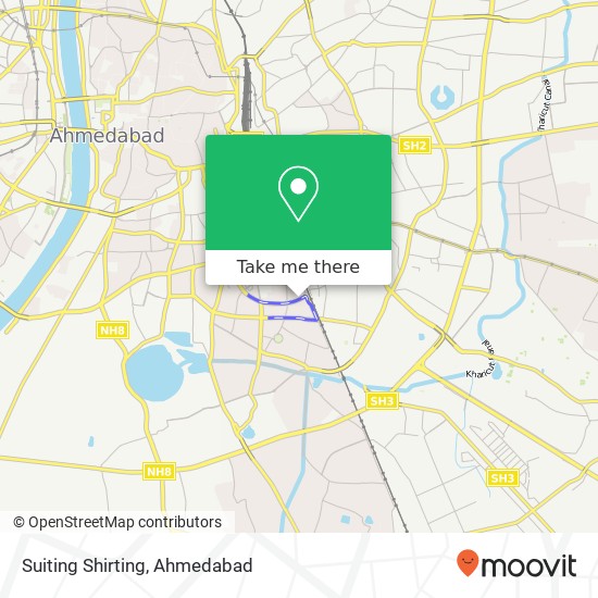 Suiting Shirting, Ahmedabad GJ map