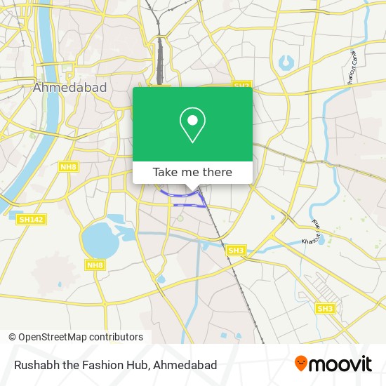 Rushabh the Fashion Hub map