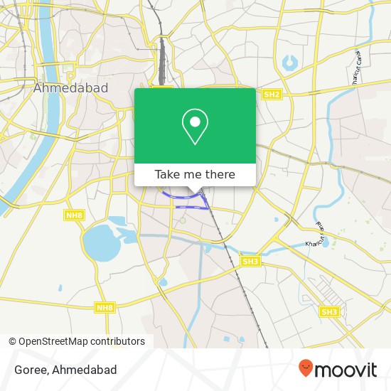 Goree, Janmarg Ahmedabad GJ map