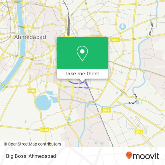 Big Boss, Maninagar Road Ahmedabad GJ map