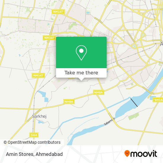 Amin Stores map