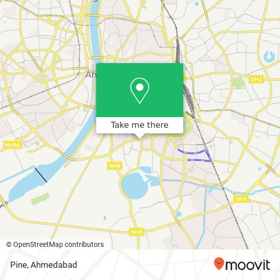 Pine, Ahmedabad GJ map