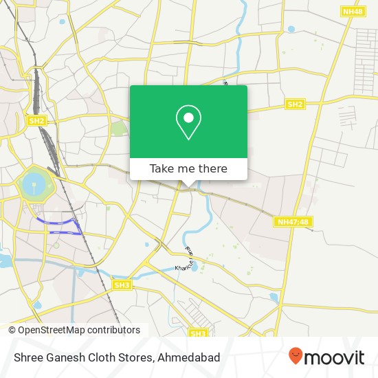 Shree Ganesh Cloth Stores, Vastral Road Ahmedabad GJ map